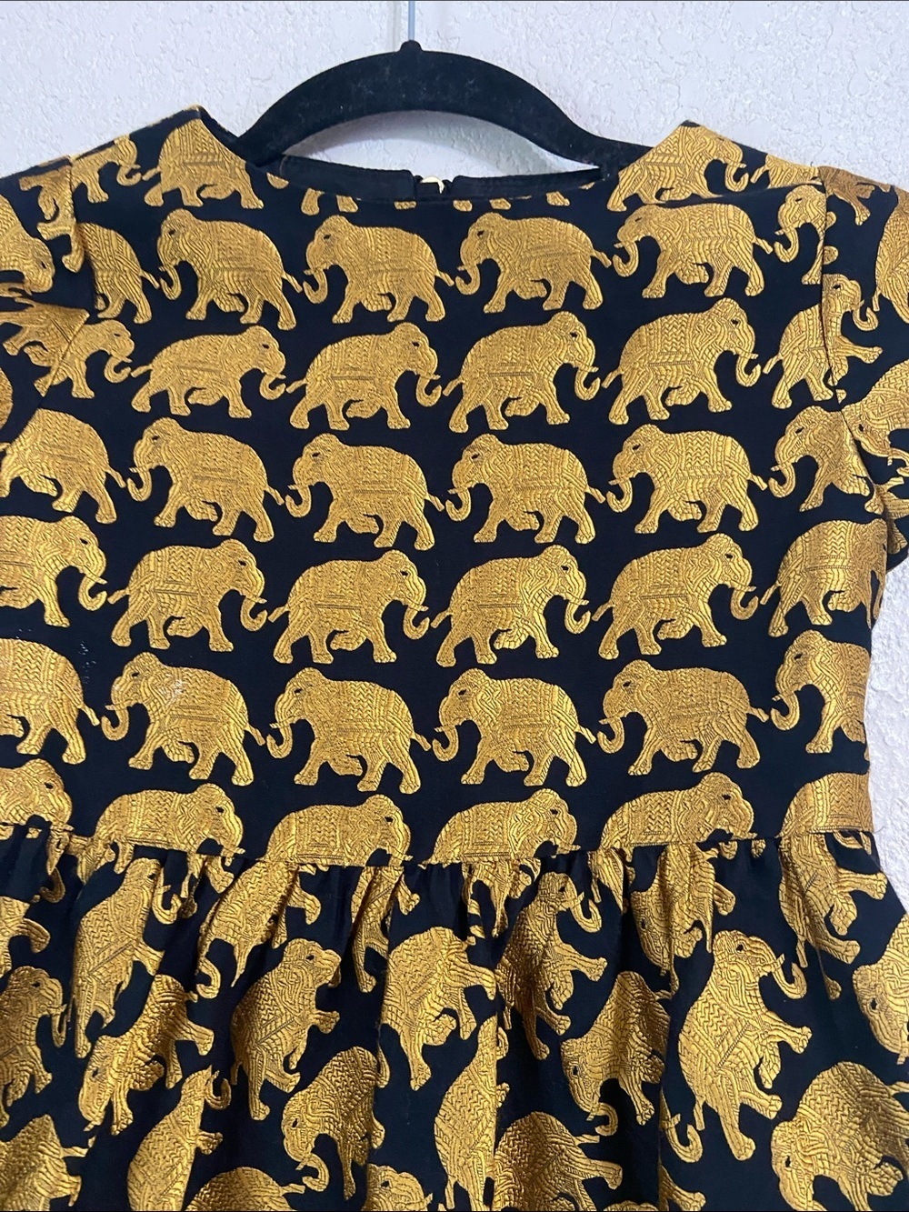 Crewcuts Gold Elephant Dress - Picture 3 of 5
